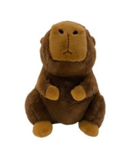 Peluche de capibara marrón oscuro de 20 cm