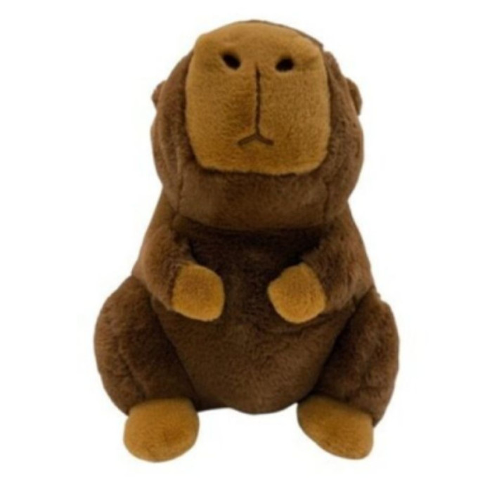 CAPIVARA CASTANHA ESCURA PELUCHE 20CM