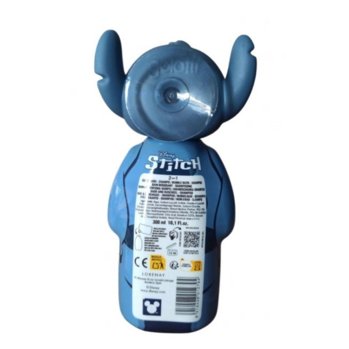 STITCH GEL DE BANHO E CHAMPÔ INFANTIL COM 300ML