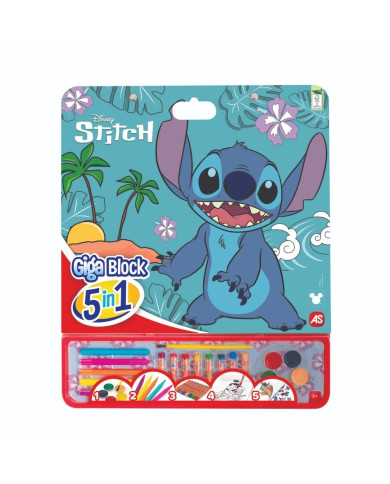 BLOQUE DE ACTIVIDADES 5 EN 1 STITCH GIGA