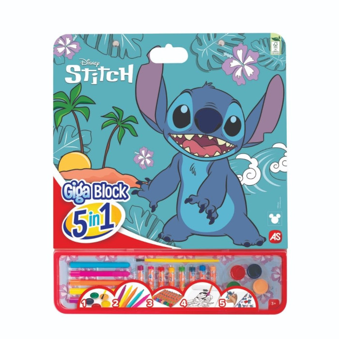 BLOQUE DE ACTIVIDADES 5 EN 1 STITCH GIGA