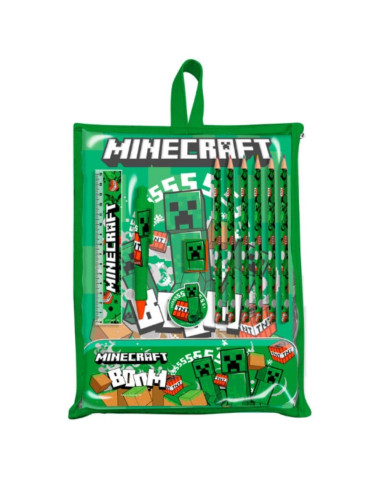 MINECRAFT SET DE PAPELARIA 11PEÇAS