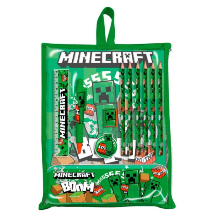 MINECRAFT SET DE PAPELARIA 11PEÇAS