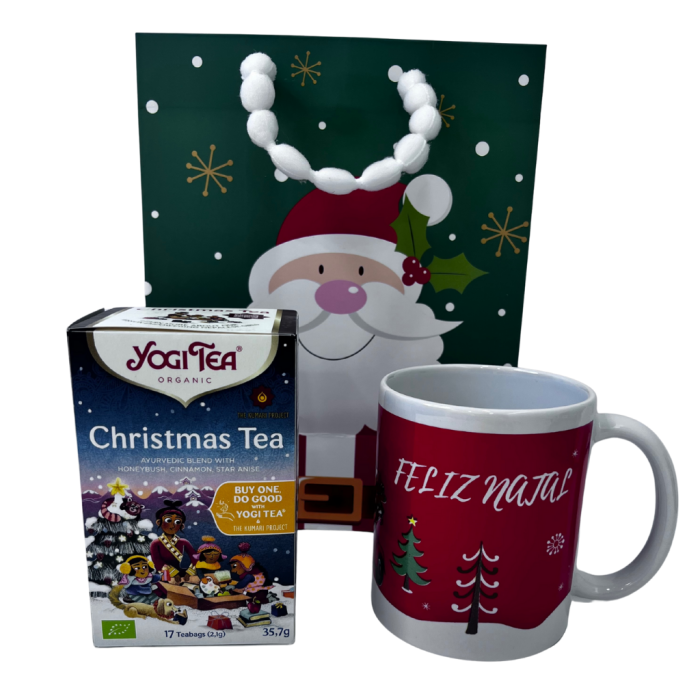 PACK NATAL YOGI TEA CHRISTMAS TEA + CANECA DE NATAL 360 ML