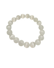 Pulsera protectora de selenita de 10 mm (1 unidad)
