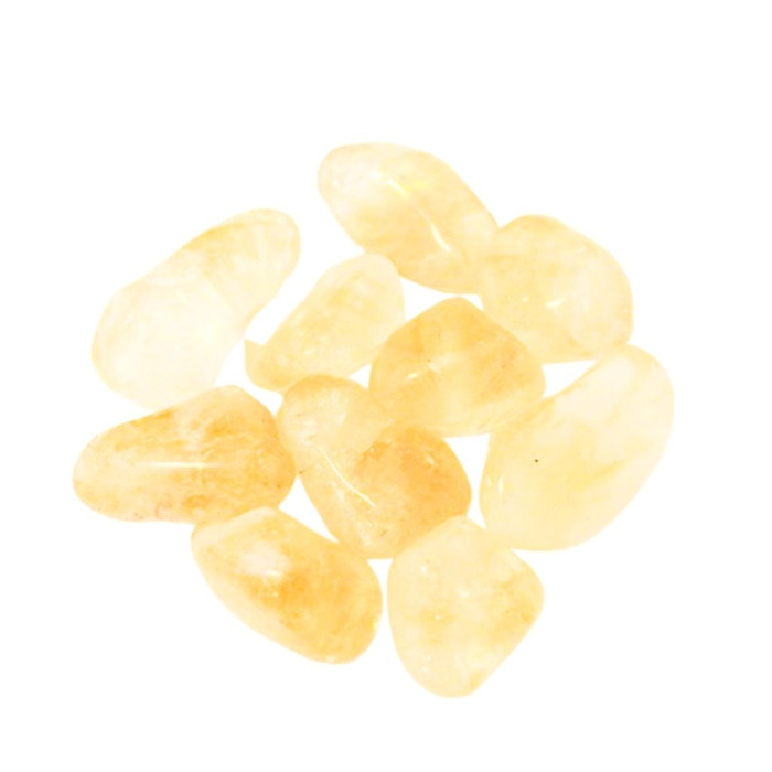 CITRINO POLIDO ROLADO PEQUENO APROX 2CM - 1 UNIDADE