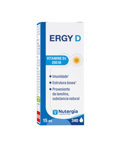 ERGY D VITAMINA D3 - 200UI 15ML - NUTERGIA