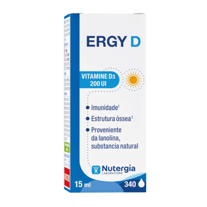 ERGY D VITAMINA D3 - 200UI 15ML - NUTERGIA