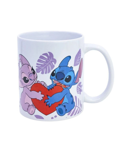 CANECA DISNEY STITCH & ANGEL LOVE 325ML