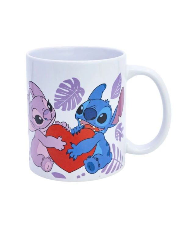 Taza Disney Stitch y Ángel Amor 325 ml