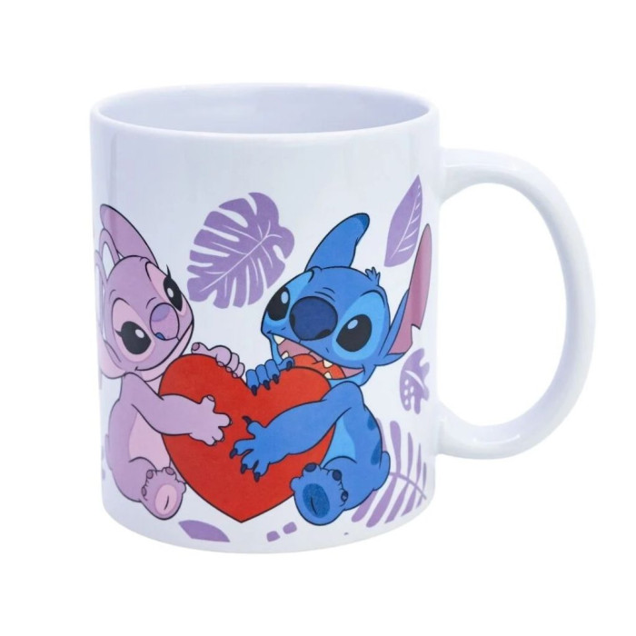 CANECA DISNEY STITCH & ANGEL LOVE 325ML