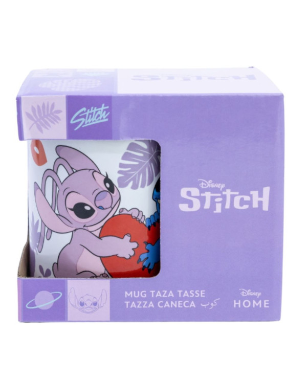 Taza Disney Stitch y Ángel Amor 325 ml