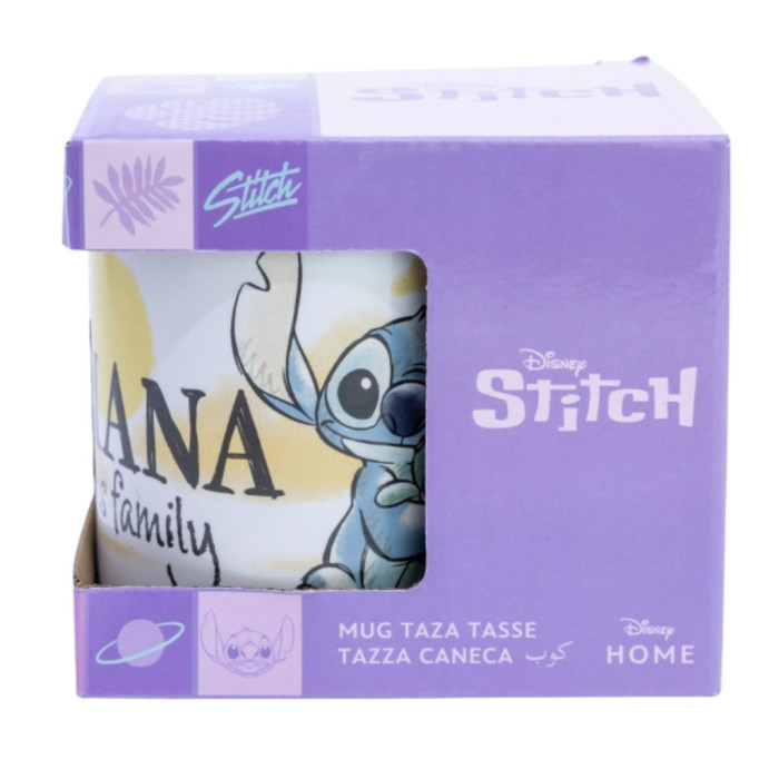 Taza Disney Stitch y Ángel Ohana 325 ml