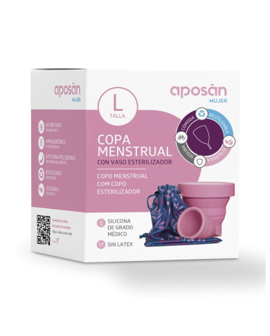 APOSAN NECESSAIRE COPO MENSTRUAL + TOALHITAS ÍNTIMAS