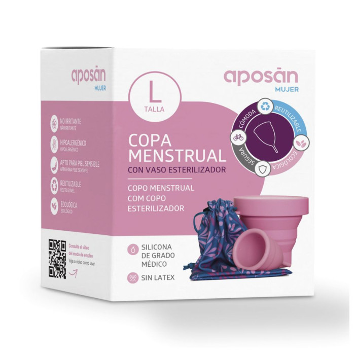 APOSAN NECESSAIRE COPO MENSTRUAL + TOALHITAS ÍNTIMAS