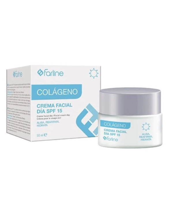 Crema facial de día con colágeno Farline FPS 15 50 ml
