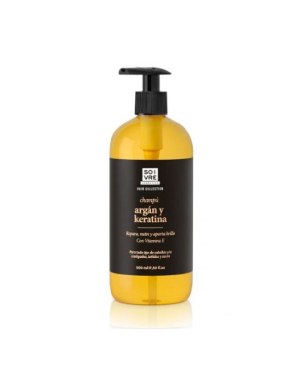 Champú de argán y queratina para el cabello Soivre 500 ml