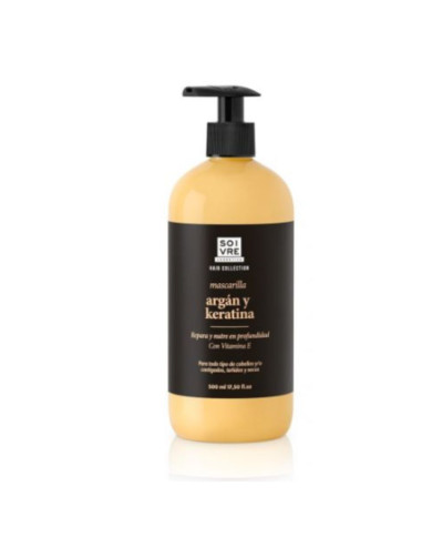Mascarilla capilar SOIVRE de argán y queratina 500 ml