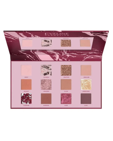 PALETA DE SOMBRAS DE OJOS EVELINE SHOCKING NUDES - 12 tonos
