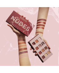PALETA DE SOMBRAS DE OJOS EVELINE SHOCKING NUDES - 12 tonos