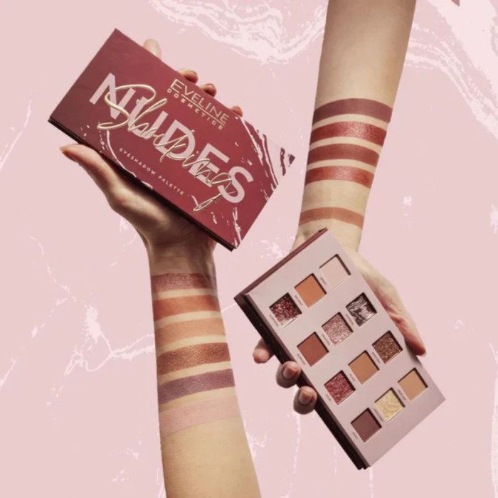 EVELINE PALETA DE SOMBRAS SHOCKING NUDES - 12 Tons