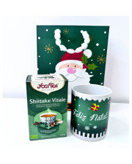 YOGI TEA PACK NAVIDEÑO SHIITAKE VITALE + TAZA NAVIDEÑA 360 ML