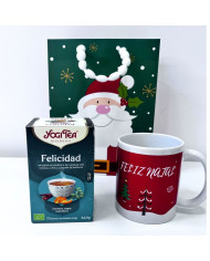 PACK NATAL YOGI TEA FELICIDAD + CANECA DE NATAL 360 ML
