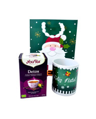 PACK NATAL YOGI TEA DETOX + CANECA DE NATAL 360 ML