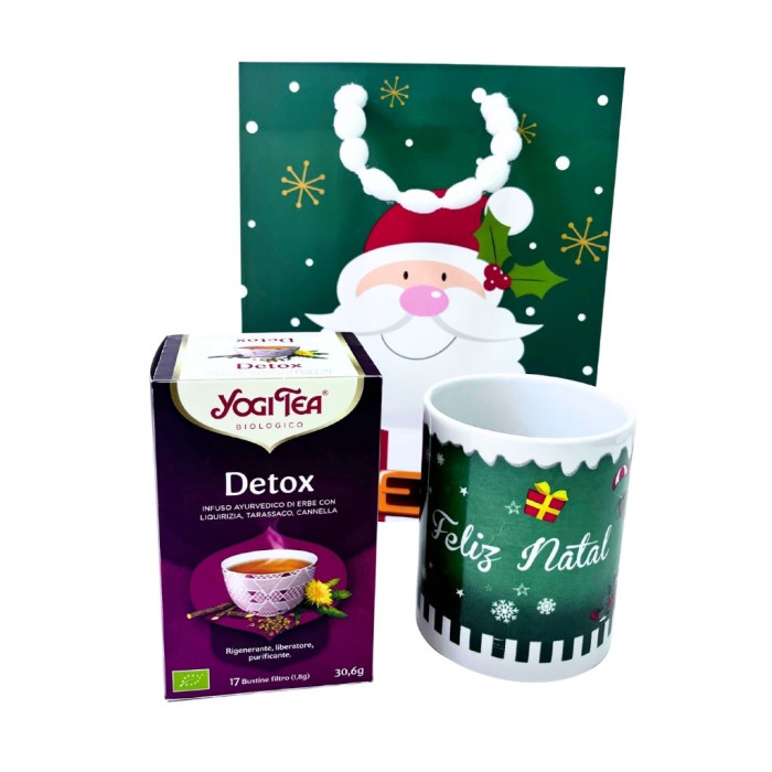 YOGI TEA PACK NAVIDAD DETOX + TAZA NAVIDEÑA 360ML