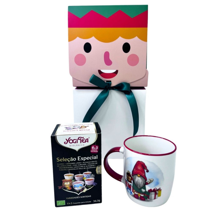 PACK NATAL YOGI TEA SELEÇÃO ESPECIAL + CANECA DE NATAL 360 ML
