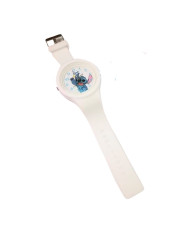 Reloj de pulsera analógico Stitch en blanco