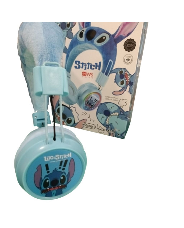 AURICULARES WIRELESS DE PELUCHE STITCH AH-9022