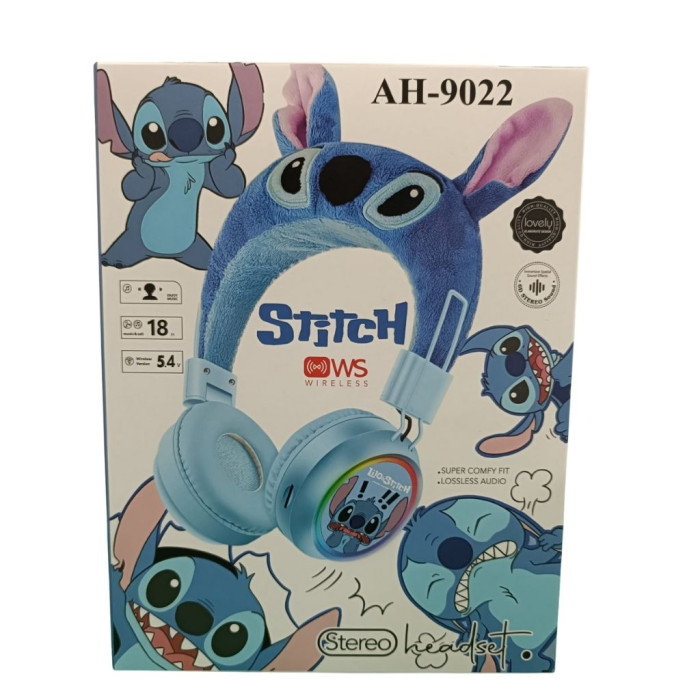 STITCH AUSCULTADORES PELUCHE WIRELESS AH-9022