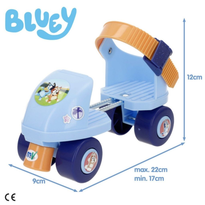 PATINES BLUEY 4 RUEDAS MAX 20 KG +3 AÑOS AJUSTABLES