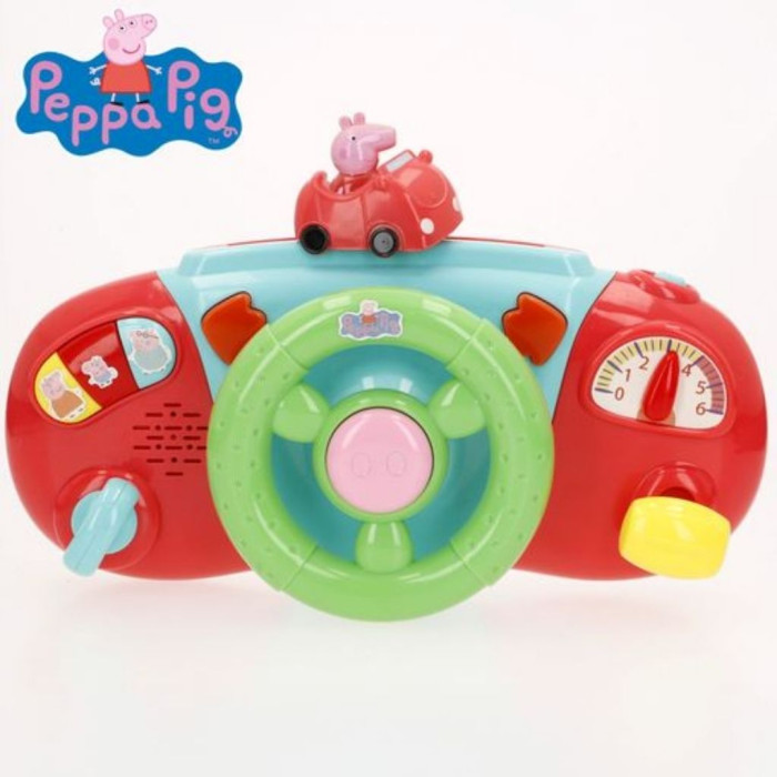 Peppa Pig - Volante para coche de bebé +6 meses