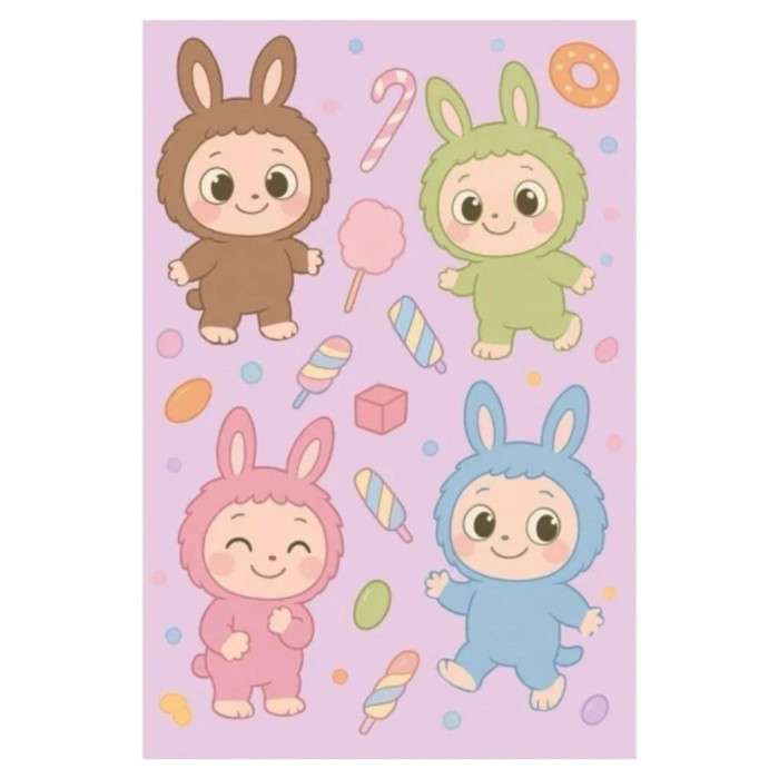 LABUBU MANTA POLAR ROSA 100X140CM