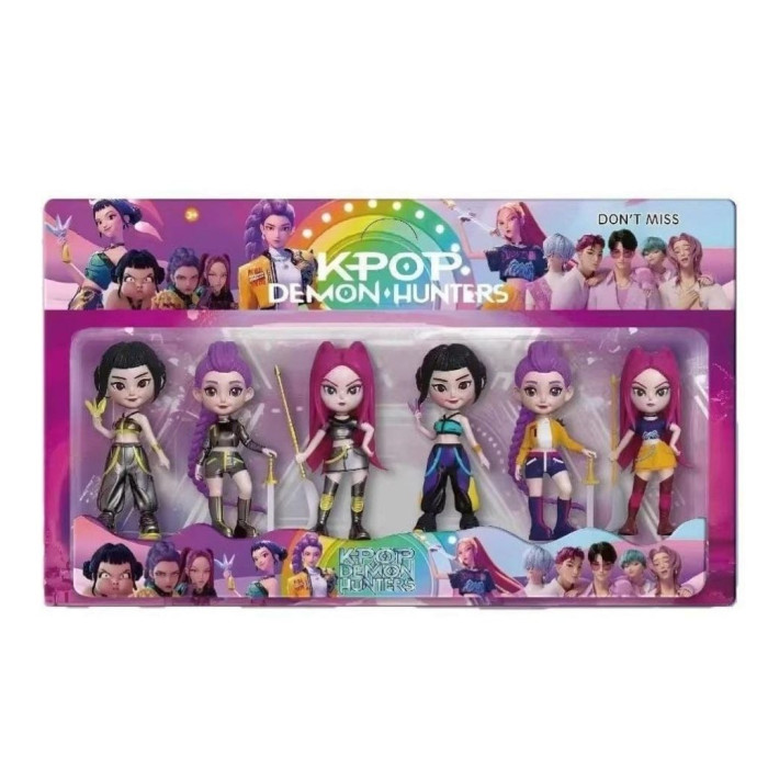 K-POP DEMON HUNTERS 6 MINI FIGURAS 10CM