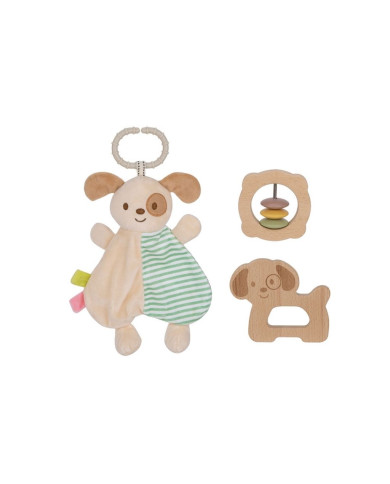 Set de actividades y confort para bebés (3 piezas, 6 meses o más)