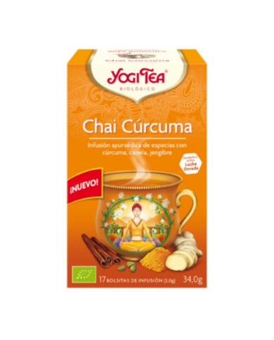 YOGI TEA BIO CHÁ CURCUMA 17 SAQUETAS