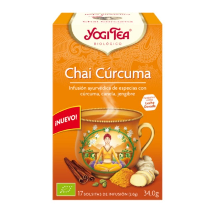 YOGI TEA BIO CHÁ CURCUMA 17 SAQUETAS