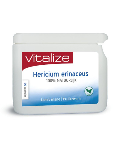 VITALIZE HERICIUM ERINACEUS (JUBA DE LEÃO) VEGAN 60 CÁPSULAS