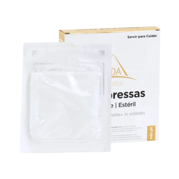 Compresas de tela no tejida ADA 10x10cm 10 unidades