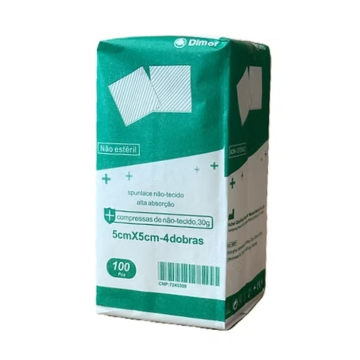 COMPRESSA TNT 5CMX5CM 100UNIDADES - DIMOR