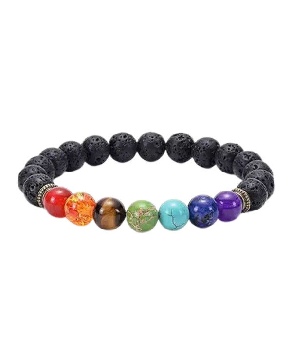 PULSEIRA VULCÂNICA 7CHAKRAS 8MM 1 UNID