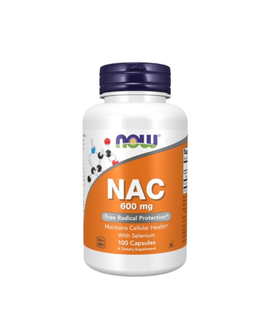 NOW NAC 600MG – 100 CÁPSULAS