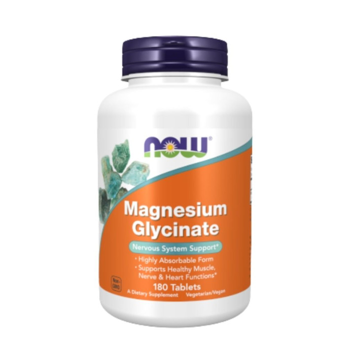 NOW MAGNESIUM GLYCINATE – 180 COMPRIMIDOS