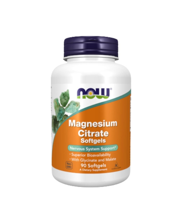 NOW MAGNESIUM TRIO CITRATE MALATE GLUCINATE – 90 CÁPSULAS