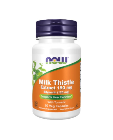 Milk Thistle Extract 150 mg Silymarin – 60 cápsulas – Now