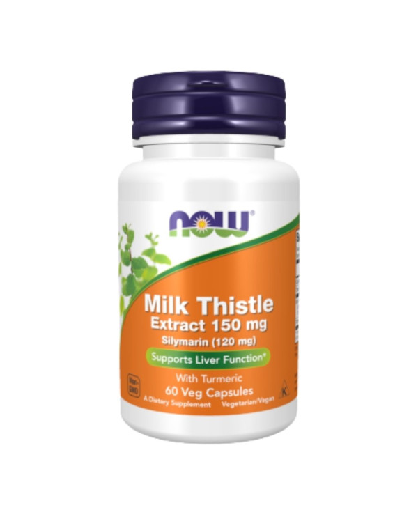 Milk Thistle Extract 150 mg Silymarin – 60 cápsulas – Now