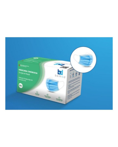 MASCARILLA QUIRÚRGICA Tipo II, CAJA de 50 UNIDADES, BEMED